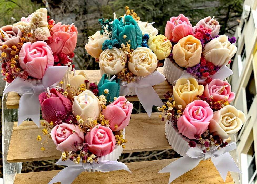 Букети от соеви цветя