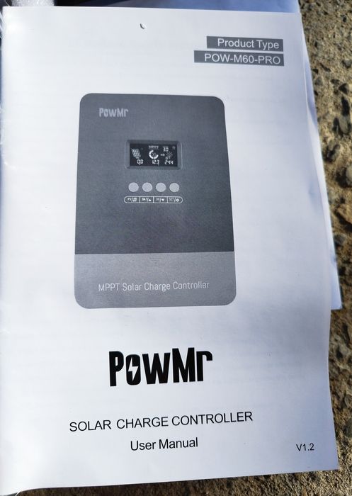 POWMr POW-M60-PRO MPPT Соларен Контролер 60A