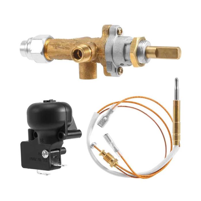Supapă control încălzitor terasă gaz & termocuplu set conexiune pilot sobă propan control