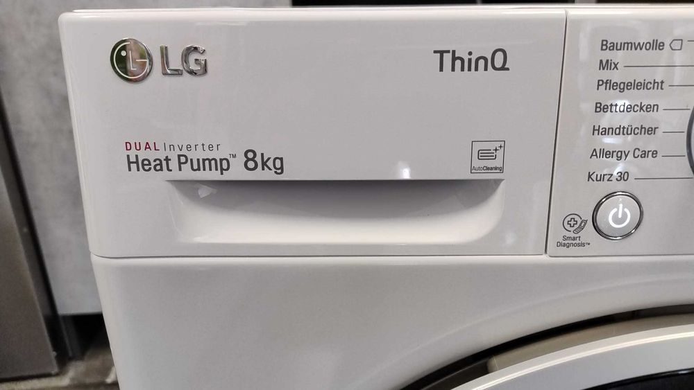 A+++ Сушилня с термопомпа LG-ЛГ 8 кг Auto Cleaning Condenser
