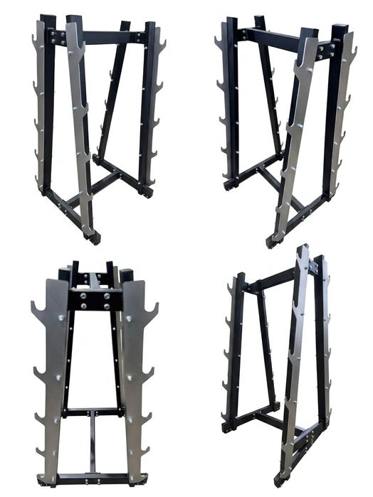 Поставка за 10 бр. лостове , Barbell Rack , Стойка за фиксирани щанги