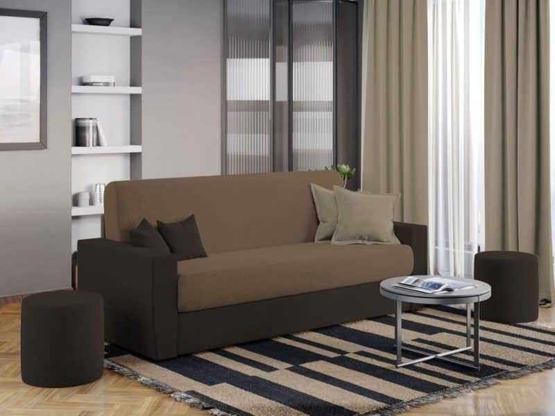 Canapea Corsica Crem / Maro