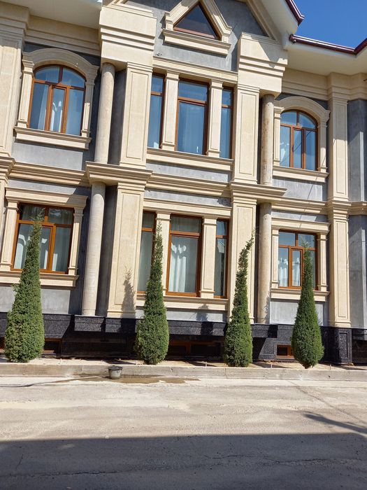 Барча Фасад ишлари киламиз Травертин гранит мрамор корка кабанчик