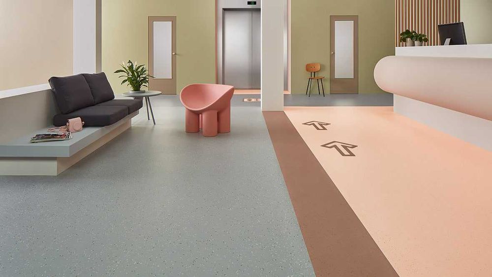 Гомогенный линолеум для медицинских учреждений