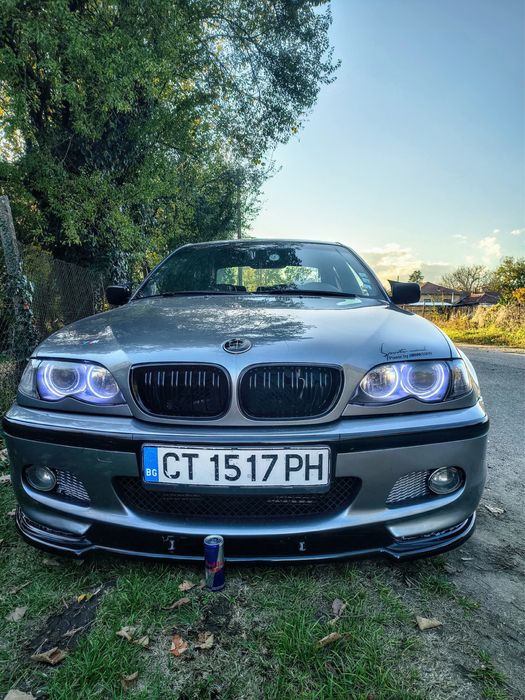 Преден лип за BMW E46 черен гланц