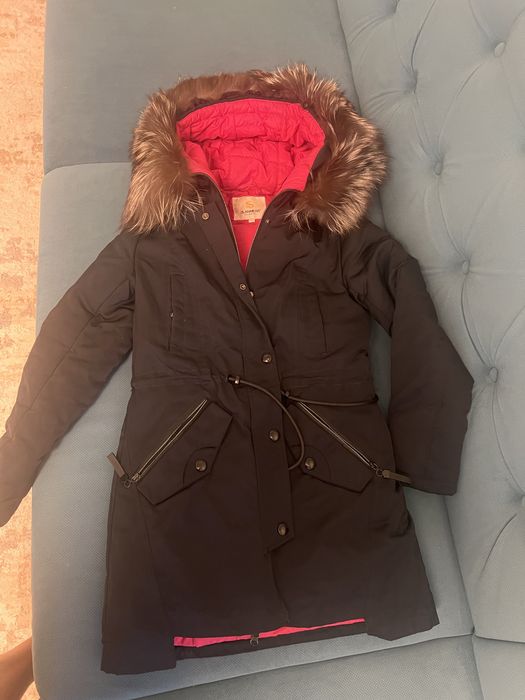 Парка с натуральным капюшоном