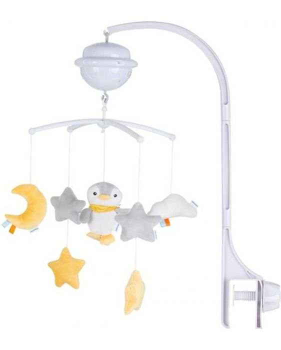 Музикална въртележка с проектор Chipolino - Пингвинче