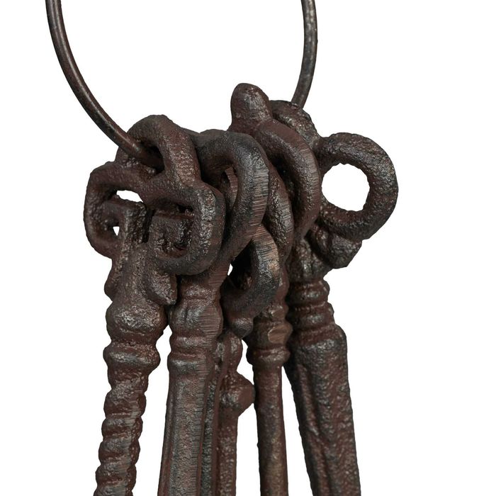 Set 6 chei decorative din fonta aspect antichizat interior si exterior