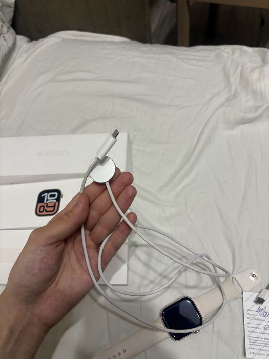 Apple Watch 10 GPS 100% акб  розовый