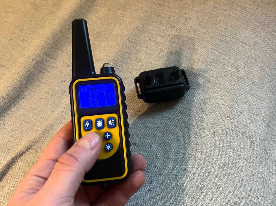 Zgarda dresaj caini reincarcabila 800m impermeabila