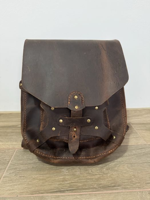 Rucsac vintage Handmade piele naturala