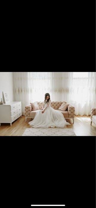 Rochie de mireasa cu trena. Model superb actual!