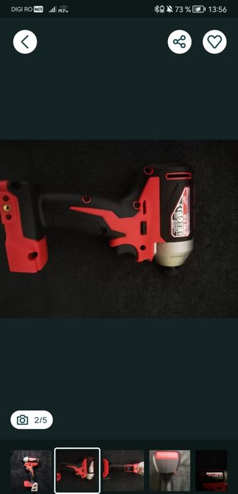 Vând 2 bormașini Milwaukee