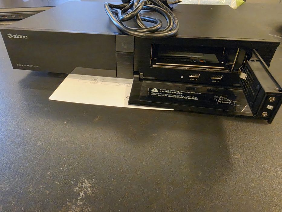 Zidoo Z1000 4K HDR Media Player / SATA HDD / Premium