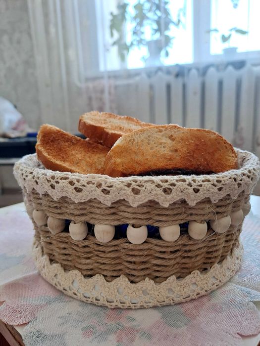 Продам сухарницы из джута.