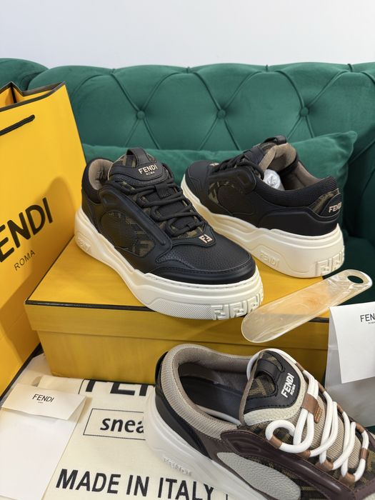 Adidasi Fendi piele naturala 100% Full Box colectie noua