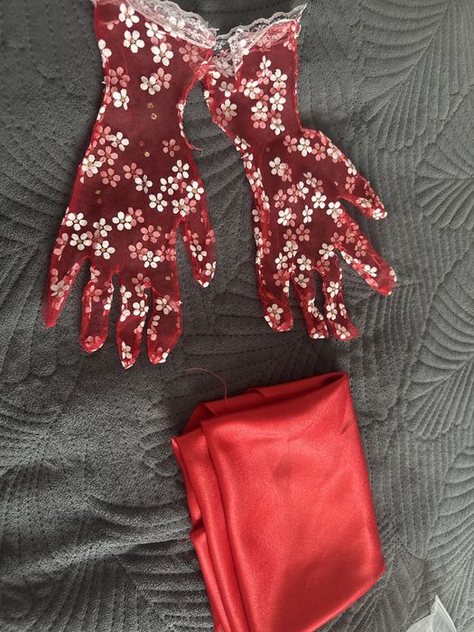 Гольфи красный, капроновый