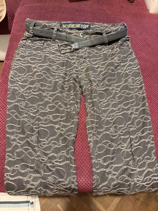 Avant-Garde ALEXANDRE HERCHCOVITCH Authentic Jeans + Burberry Lizard Exotic Belt MADE IN ITALY