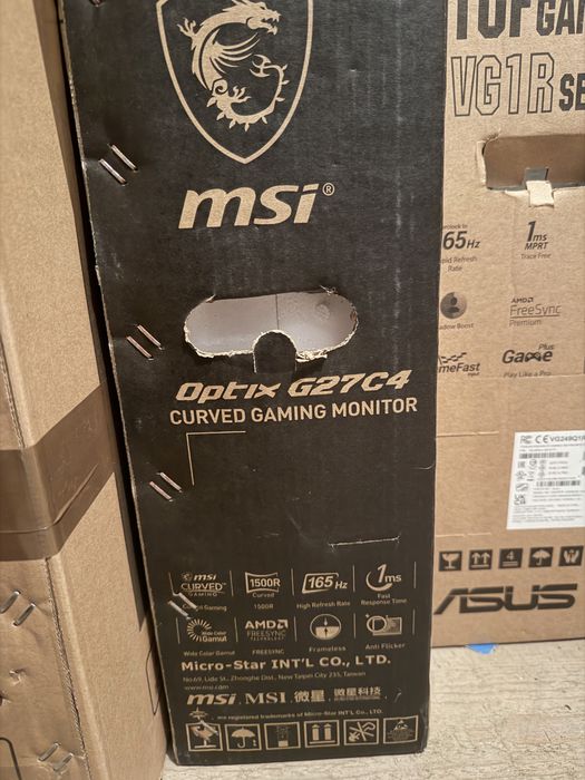 Monitor Curbat Gaming LED VA MSI 27” Full HD 165Hz Optix G27c4