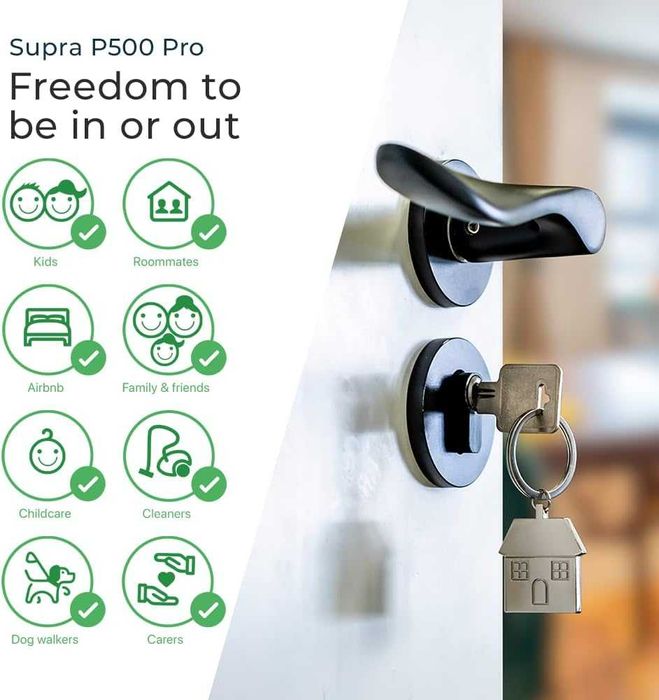 Seif cutie chei SUPRA P500 Pro Key Safe pentru exterior Airbnb