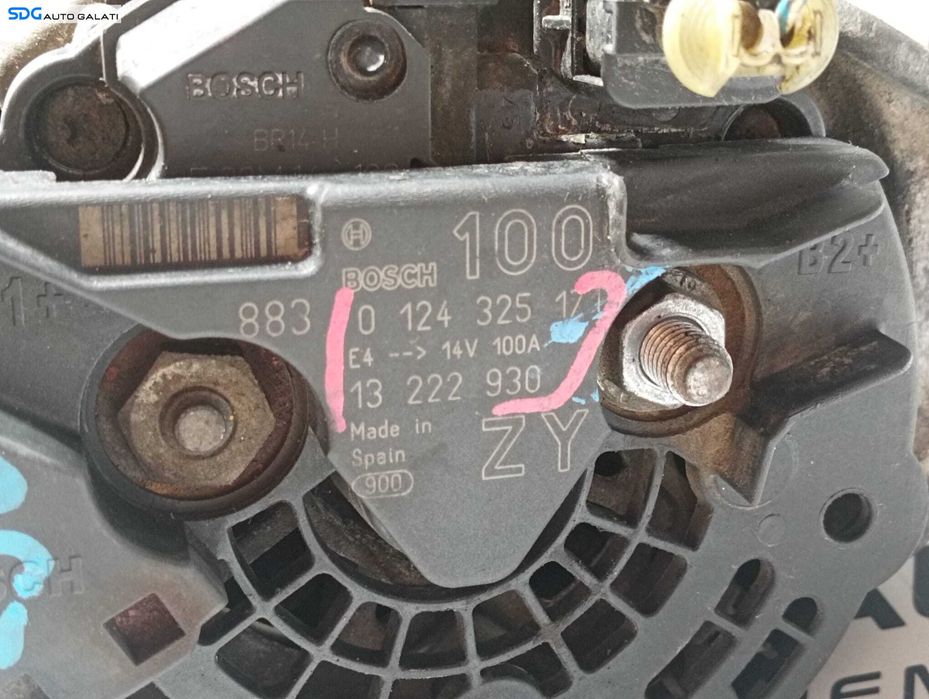 Alternator Opel Tigra B 1.4 2004 - 2010 Cod 0124325171 13222930 [M6993]