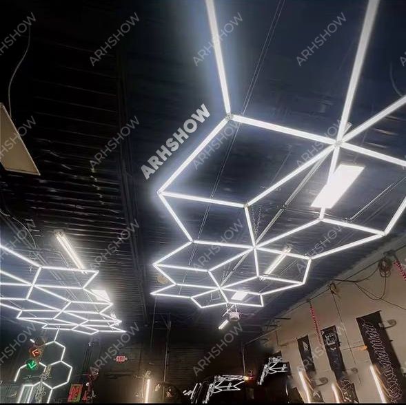 Светильники модульные соты с установкой для любого помещения