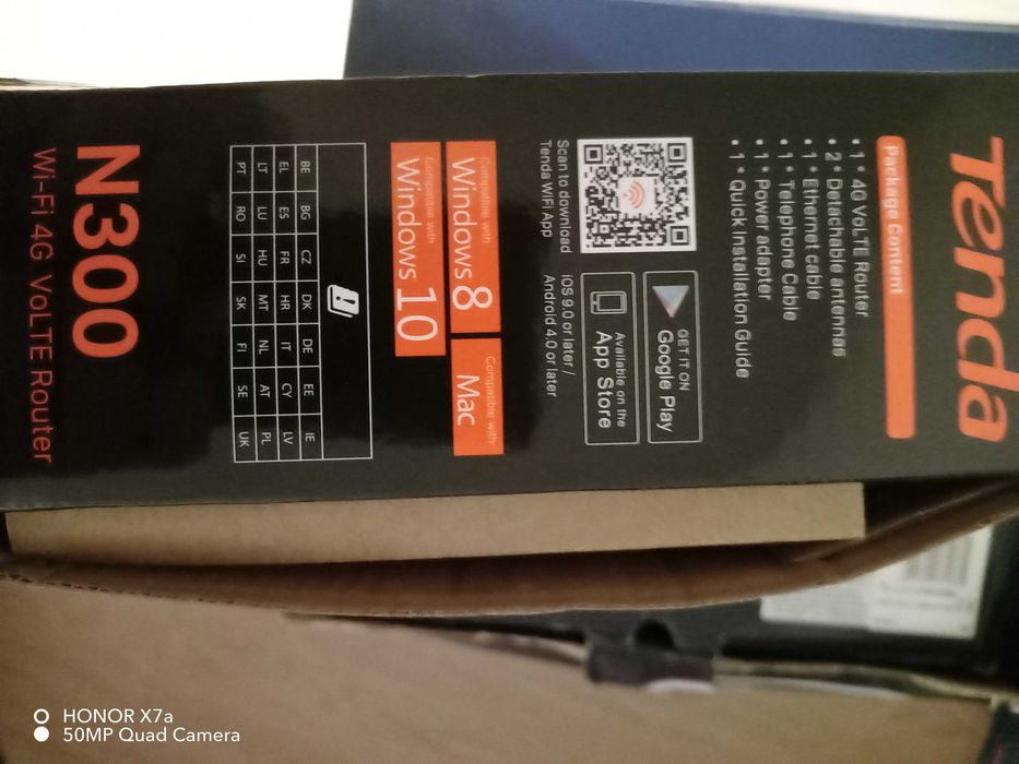Router Tenda 4G LTE/Volte/WIFI merge atasat si telefon fix sau portabil