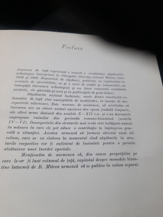 Vind carte foarte vecheDINOGETIA  din anul 1967