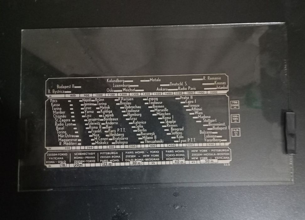 Старо радио, радиоскала, радио скала philips 614 B 12