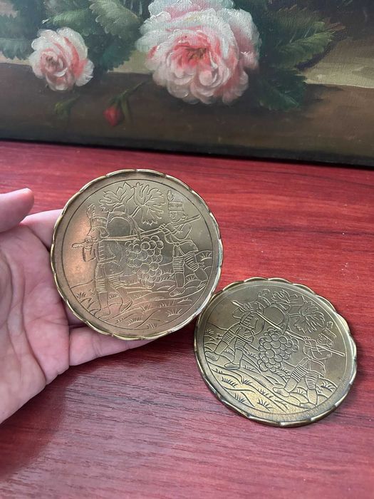 A508 set 2 farfuriute bronz, 150g, 10D
