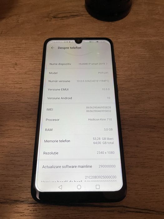 Huawei P Smart (2019), Dual SIM, 64GB, 4G, Aurora Blue