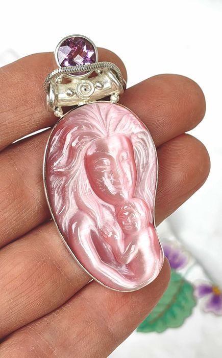 Два Уникални Сребърни Маркови Vintage Медальони SAJEN Jewely  о-в Бали