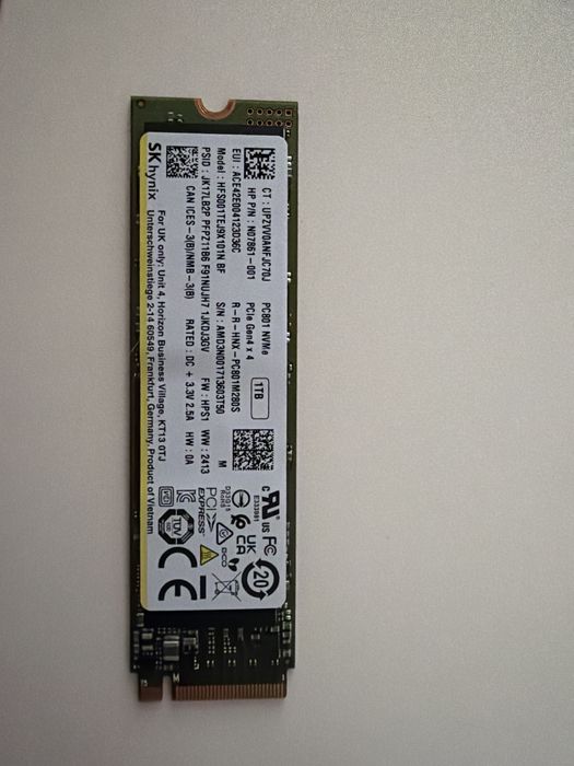Ssd m.2 nvme 1tb skhynix
