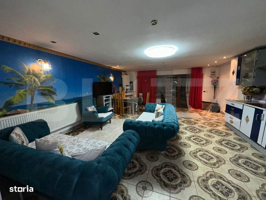 Casa 5 camere, 130 mp, complet mobilata, curte si parcare – zona Har