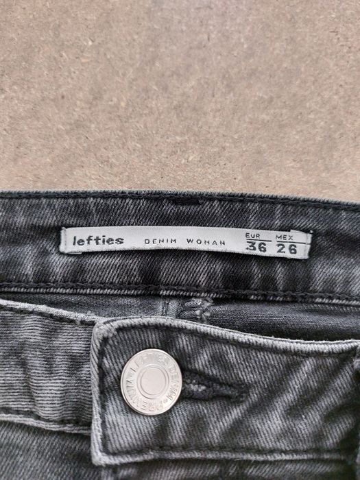 Blugi Lefties, Skinny, Gri, marimea 36