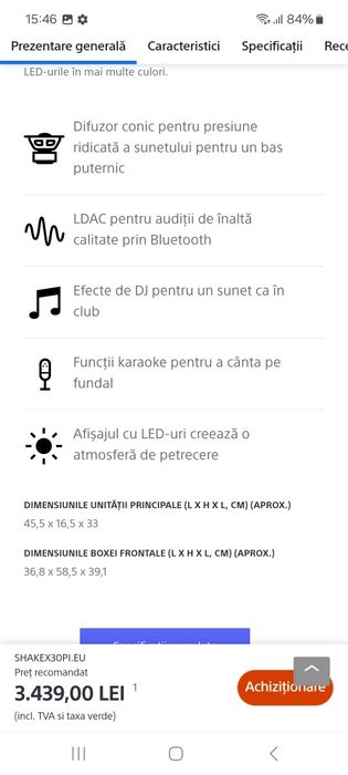 Boxe sony de mare putere le dau la schimb pe scuter electric sau iphone