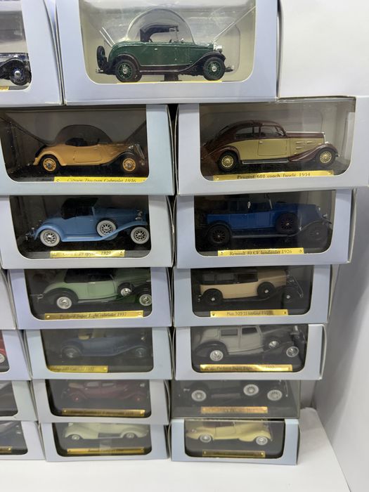 Lot 34 machete auto scara 1:43(11cm) colectia Atlas Franta Retro