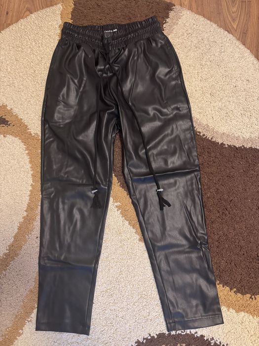 Pantaloni Piele Young rich white