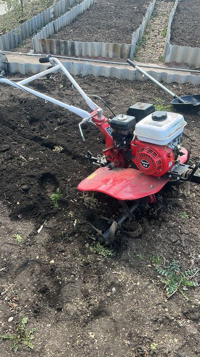 .Вспашка огорода мотокультиватором