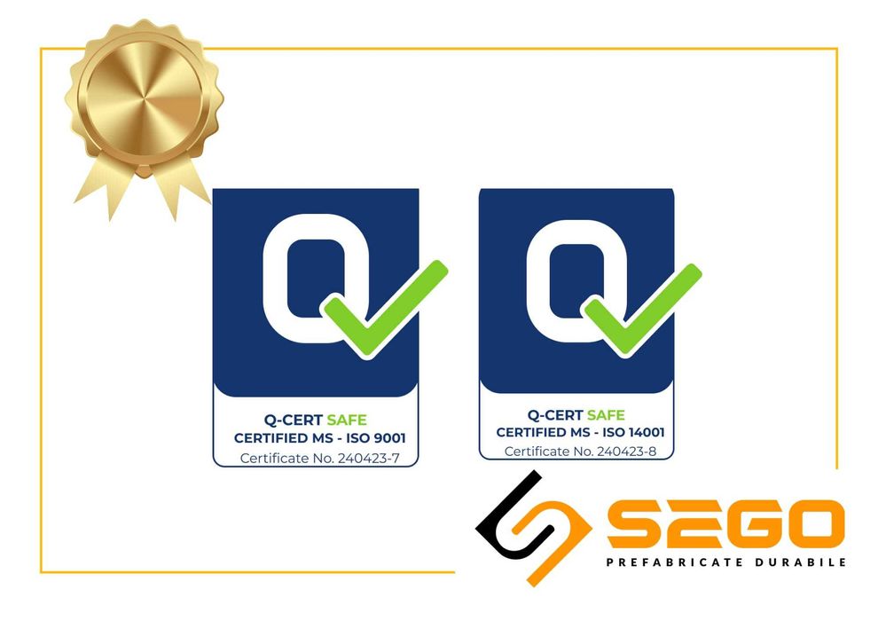 Gard placi beton Sego calitate certificata ISO 9001/14001