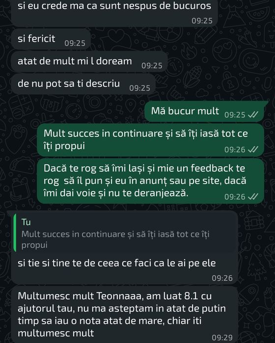 Meditații biologie bac/admitere
