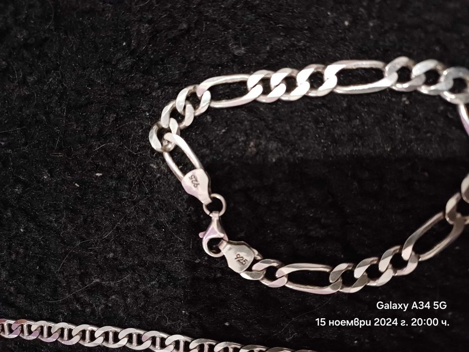 Мъжки сребърен синджир