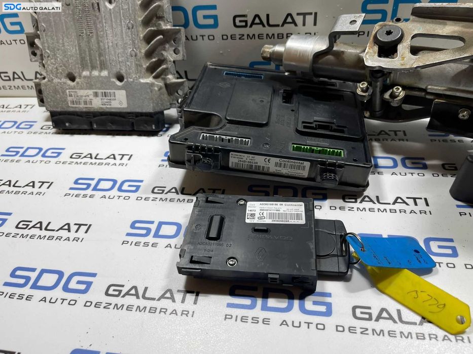 Kit Pornire ECU Calculator Motor Contact cu Cartela BCM si Imobilizator Renault Megane 3 1.5 DCI 2008 - 2015 Cod 237104833R 237104833 237104832R 237104832 S180153110A S180153110 [2753] [2754]