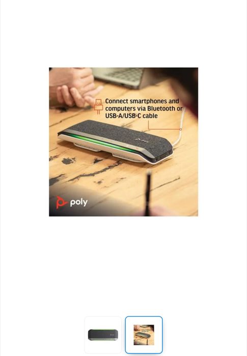 Boxe HP Poly Sync 40 USB-A USB-C, sigilata, transport ZERO