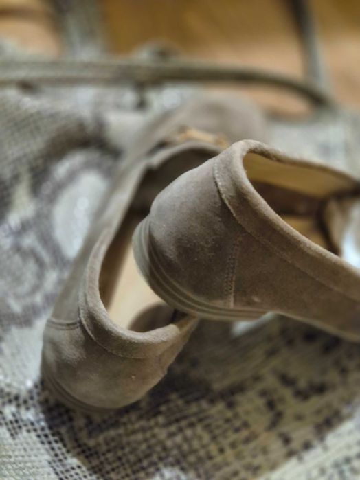 Дамски мокасини естествен велур 36 номер