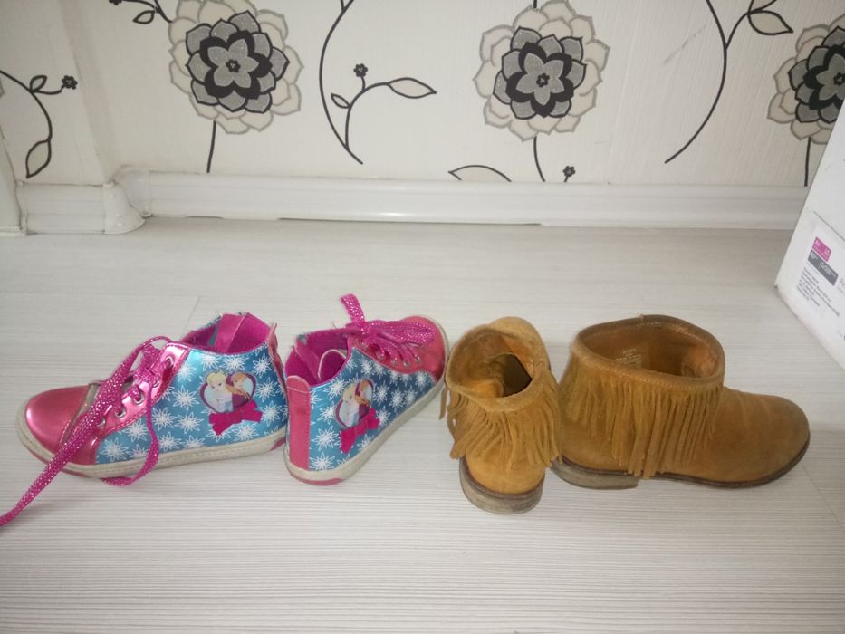 За принцески-Кецки с Елза и Ана, боти естествена кожа на Зара