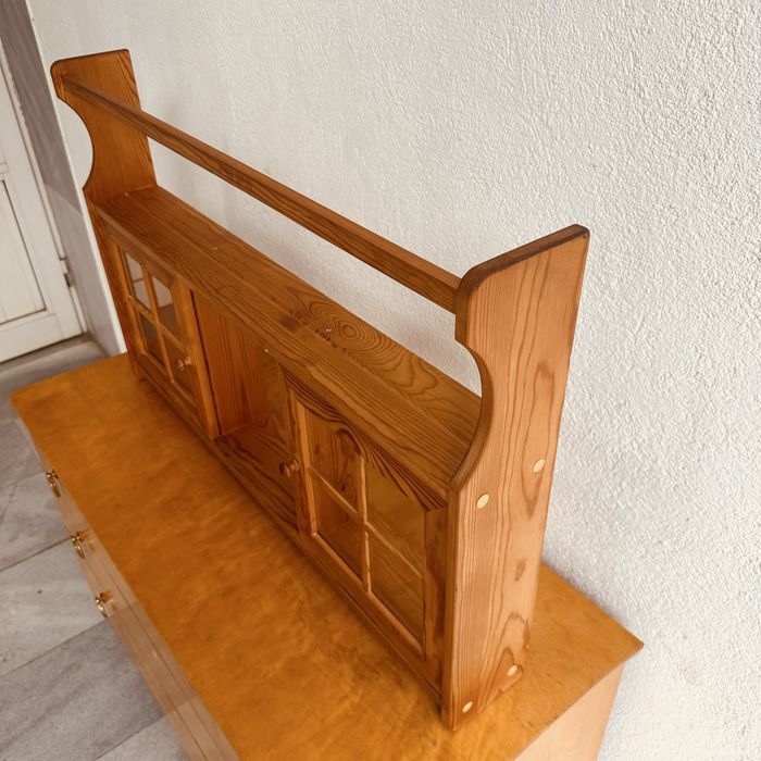 Стенна етажерка от масивно дърво — Scandinavian Rustic