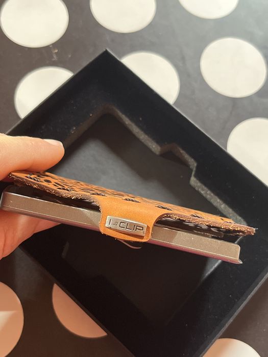 I-CLIP Original Beach Club "Sandflower"  Портмоне от Естествена кожа