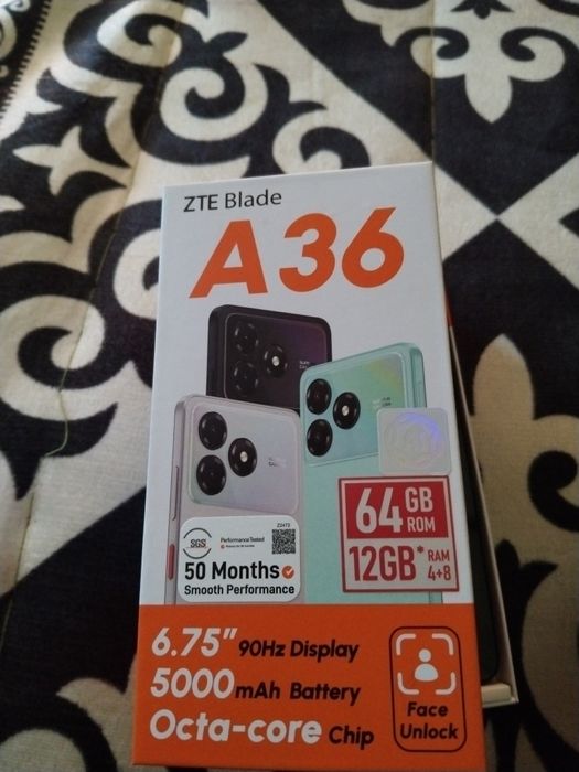 Продам телефон ZTE A36 64гб