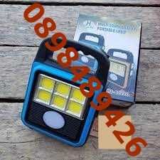 ПРЕНОСИМА СОЛАРНА ЛАМПА - Фенер и зарядно  за телефон hs-8020d